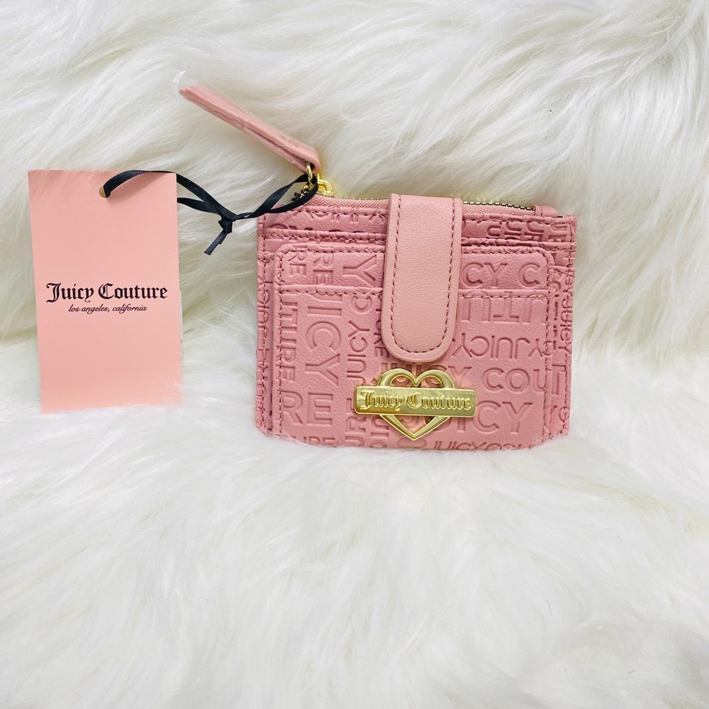 NEW! JUICY COUTURE Small Pink with Gold-Toned Hardware Wallet
